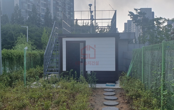 대기측정소 신축 공사 시공 완료 대기측정소 신축 공사 시공 완료