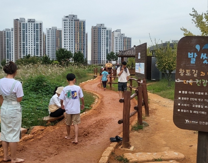 봉재산 황톳길 시공 전 봉재산 황톳길 시공 전